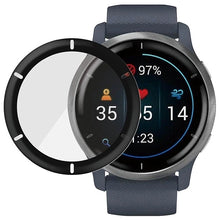 Заредете изображение във визуализатора на галерията – PanzerGlass SmartWatch screen protection for Garmin Venu 2 / Venu 2 Plus / Vivoactive 4 smartwatches - with black frame
