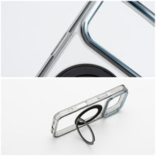 Заредете изображение във визуализатора на галерията – Case for iPhone 15 Frame Circle Stand compatible with MagSafe black
