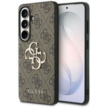 Заредете изображение във визуализатора на галерията – GUESS case for SAMSUNG S26 GUHCS26S4GMGBR (4G Big Metal Logo) brown
