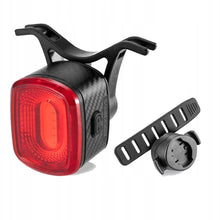 Заредете изображение във визуализатора на галерията – Rockbros Q2S LED rear bicycle light with intelligent stop system + USB-C - USB-A cable - black
