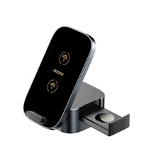 Заредете изображение във визуализатора на галерията – Dudao A11Pro+ inductive charger 15W 3in1 for phone / smartwatch / headphones - black
