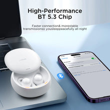 Заредете изображение във визуализатора на галерията – TWS Joyroom JR-TS2 Cozydots Series wireless headphones with active noise reduction, Bluetooth 5.3 - white
