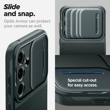 Заредете изображение във визуализатора на галерията – Spigen Optik Armor case for Samsung Galaxy A55 5G - dark green
