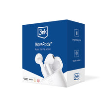 Заредете изображение във визуализатора на галерията – 3mk MovePods in-ear wireless Bluetooth 5.3 headphones - white
