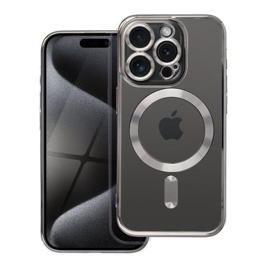 ELECTRO MAG COVER case compatible with MagSafe for IPHONE 17 Pro Max grey titanium