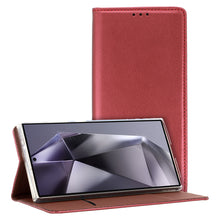 Заредете изображение във визуализатора на галерията – Smart Magneto Case for Samsung Galaxy M15 5G burgundy
