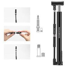 Заредете изображение във визуализатора на галерията – Rockbros 42322821001 floor bicycle pump - black
