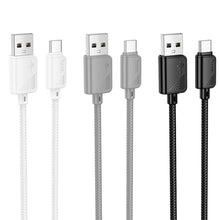 Заредете изображение във визуализатора на галерията – HOCO cable USB A do Type C 3A X113 1 m white
