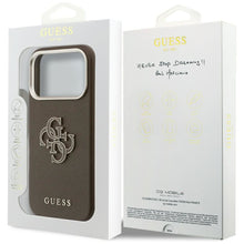 Заредете изображение във визуализатора на галерията – GUESS case for IPHONE 17 Pro Max GUHCP17X5PS4RGGW (PU FW Resin Logo) brown
