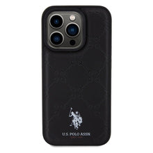 Заредете изображение във визуализатора на галерията – US Polo Assn. Case Yoke Pattern for iPhone 15 Pro - black
