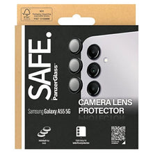 Заредете изображение във визуализатора на галерията – SAFE by PanzerGlass camera cover for Samsung Galaxy A55 5G - with black frame

