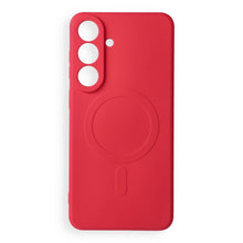 Заредете изображение във визуализатора на галерията – Case for Samsung S26 FE Silicone Mag Cover compatible with MagSafe (camera protection) red
