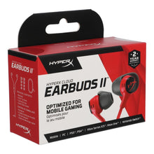 Заредете изображение във визуализатора на галерията – Wire earphones Jack 3,5 mm HyperX Cloud Earbuds 2 1,2 m red
