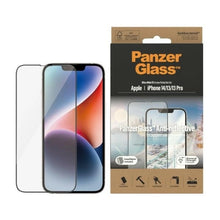 Заредете изображение във визуализатора на галерията – PanzerGlass Ultra-Wide Fit Antibacterial Tempered Glass with Glare Filter and Positioner for iPhone 14/13 Pro/13
