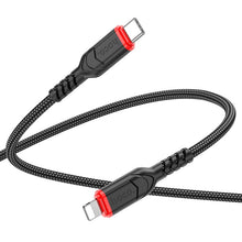 Заредете изображение във визуализатора на галерията – HOCO cable Type C to Lightning 27W X59 3 m black
