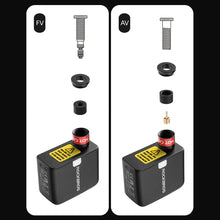 Заредете изображение във визуализатора на галерията – Rockbros mini bicycle pump 42320008001 for Schrader / Presta valves 100PSI - black

