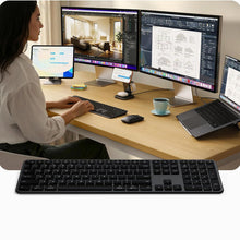 Заредете изображение във визуализатора на галерията – Wireless keyboard QWERTY Satechi Slim EX3 Mac / PC ST-KEX3C-EN black
