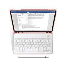 Заредете изображение във визуализатора на галерията – Tech-Protect SC Pen + Keyboard case with keyboard for iPad 10.2" 2019-2021 - pink
