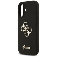 Заредете изображение във визуализатора на галерията – GUESS case for IPHONE 17 GUHCP17SSC4GSMK (Silicone W/ Big 4G Script) black
