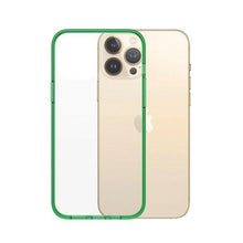 Заредете изображение във визуализатора на галерията – PanzerGlass ClearCase Antibacterial Military Grade Certified Case for iPhone 13 Pro Max - Transparent Green
