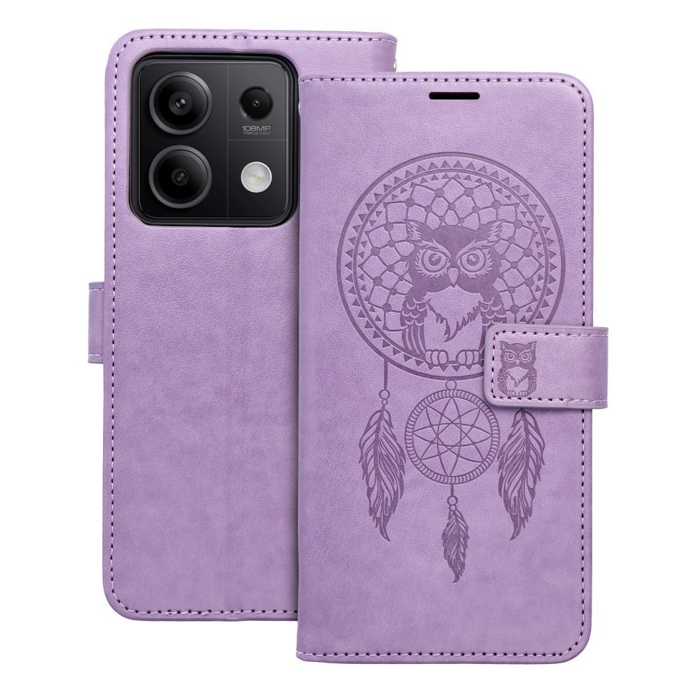 Калъф тип книга MEZZO за XIAOMI Redmi Note 13 5G dreamcatcher лилав