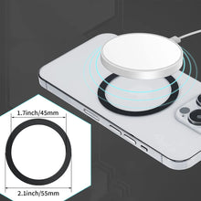 Заредете изображение във визуализатора на галерията – Tech-Protect MagMat MagSafe magnetic ring universal - black / silver (2 pcs.)
