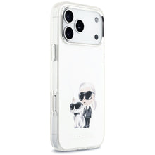 Заредете изображение във визуализатора на галерията – KARL LAGERFELD case for IPHONE 17 Pro Max compatible with MagSafe KLHMP17XHMKCAQOH (IML Aquarelle K&amp;C &amp; Logo) white
