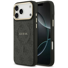 Заредете изображение във визуализатора на галерията – GUESS case for IPHONE 17 Pro Max compatible with MagSafe GUHMP17XP4MSEGCK (PU 4G W/ Classic) black
