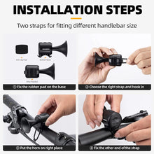 Заредете изображение във визуализатора на галерията – Rockbros 34210002001 electronic bicycle bell - black
