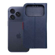 Заредете изображение във визуализатора на галерията – Flip case for iPhone 17 PRO Split Book navy and red
