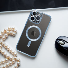 Заредете изображение във визуализатора на галерията – ELECTRO MAG COVER case compatible with MagSafe for IPHONE 17 Pro blue
