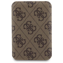 Заредете изображение във визуализатора на галерията – Guess 4G Metal Logo case set for iPhone 15 + 5000mAh MagSafe power bank - brown
