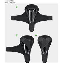 Заредете изображение във визуализатора на галерията – Rockbros LF047-B silicone gel bicycle seat cover size L - black

