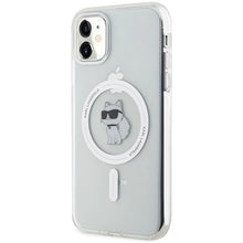 Заредете изображение във визуализатора на галерията – Karl Lagerfeld IML Choupette MagSafe case for iPhone 11 / Xr - transparent
