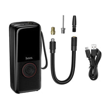 Заредете изображение във визуализатора на галерията – Car compressor Hoco wireless 4000mAh ZP18 black
