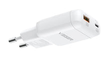 Заредете изображение във визуализатора на галерията – Phone charger USB A + Type C PD 45W + data cable Type C to C 100W VEGER TR121 white
