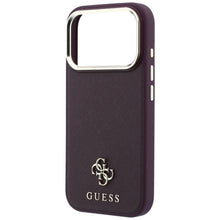 Заредете изображение във визуализатора на галерията – Case for IPHONE 18 Pro/17 Pro compatible with MagSafe (Saffiano Small 4G &amp; Classic Logo) brown
