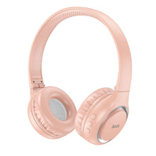 Заредете изображение във визуализатора на галерията – HOCO wireless headphones pinktooth W41 pink
