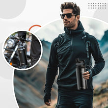 Заредете изображение във визуализатора на галерията – Rockbros 35210029002 bicycle thermal bottle for drinks 620 ml - black
