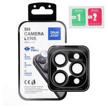Заредете изображение във визуализатора на галерията – Camera Lens Protector BLUE STAR Easy Install for IPHONE 17 PRO / 17 PRO MAX black

