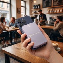 Заредете изображение във визуализатора на галерията – Powerbank compatible with MagSafe Forcell F-Energy SuperSlim F10K8 QC4.0 PD3.0 15W 10000 mAh purple
