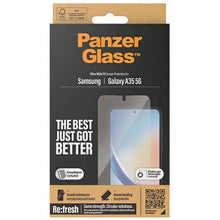 Заредете изображение във визуализатора на галерията – PanzerGlass Ultra-Wide Fit tempered glass with positioner n Samsung Galaxy A35 5G
