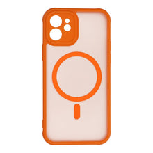 Заредете изображение във визуализатора на галерията – FULL MATTE MAG COVER case compatible with MagSafe for IPHONE 12 hermes orange
