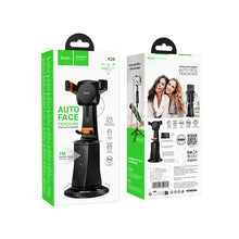 Заредете изображение във визуализатора на галерията – HOCO mobile phone holder 360 degree with auto face tracking K26 black
