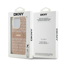 Заредете изображение във визуализатора на галерията – Original Case DKNY hardcase IML Mono &amp; Stripe MagSafe DKHMP15LHRHSEP for Iphone 15 Pro pink
