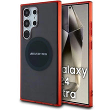Заредете изображение във визуализатора на галерията – AMG Transparent Bicolor MagSafe case for Samsung Galaxy S24 Ultra - black
