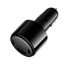 Заредете изображение във визуализатора на галерията – Car charger Hoco USB A + 2xUSB C PD QC3.0 57W Z69B black

