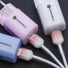 Заредете изображение във визуализатора на галерията – FORCELL F-ENERGY C353 cable USB A to Lightning 2,4A 12W Gradient 1 m white
