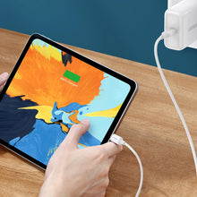 Заредете изображение във визуализатора на галерията – Ugreen US264 60518 USB-C / USB-C PD QC AFC cable 1m - white
