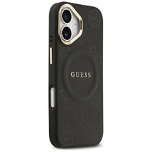 Заредете изображение във визуализатора на галерията – GUESS case for IPHONE 17 compatible with MagSafe GUHMP17SPSAMSECK (PU W/ Peony Hot Stamp) black
